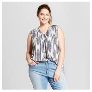 Printed Sleeveless Boho Top from Xhilaration